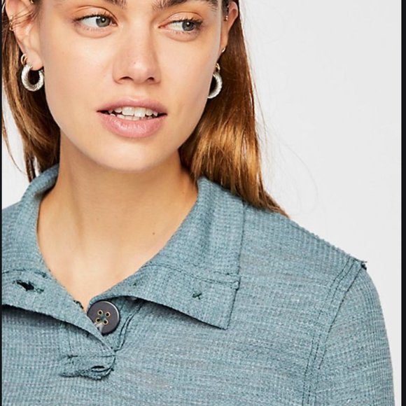 Free People We The Free Marigold Turtle Top - Picture 2 of 4